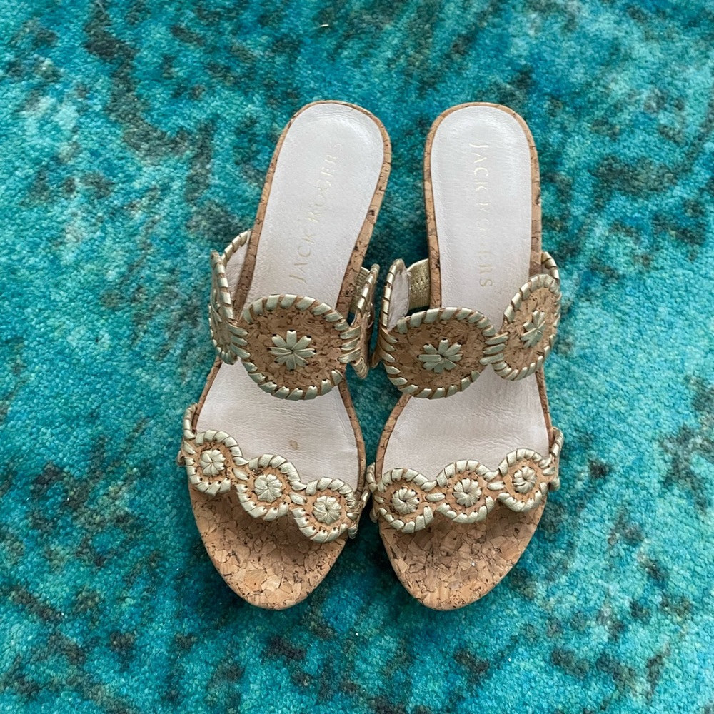Jack Rogers Cork Wedges